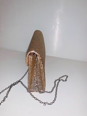 Gold Sparkly purse for women medium ba